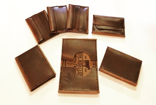 Handmade leather wallets by Hide & Tallow    